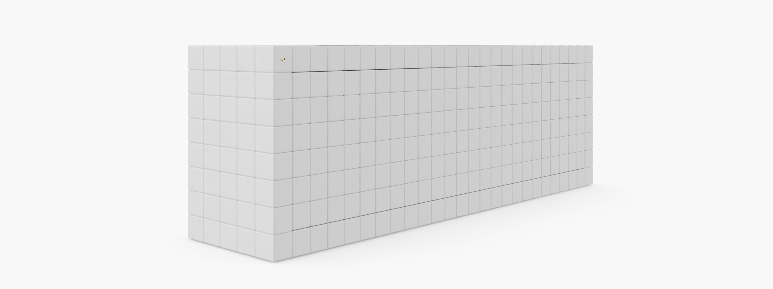 Sideboard aus Kuben weiss interior design Wohnzimmer simple furniture Konsolen  Sideboards FS 12 FELIX SCHWAKE RECHTECK