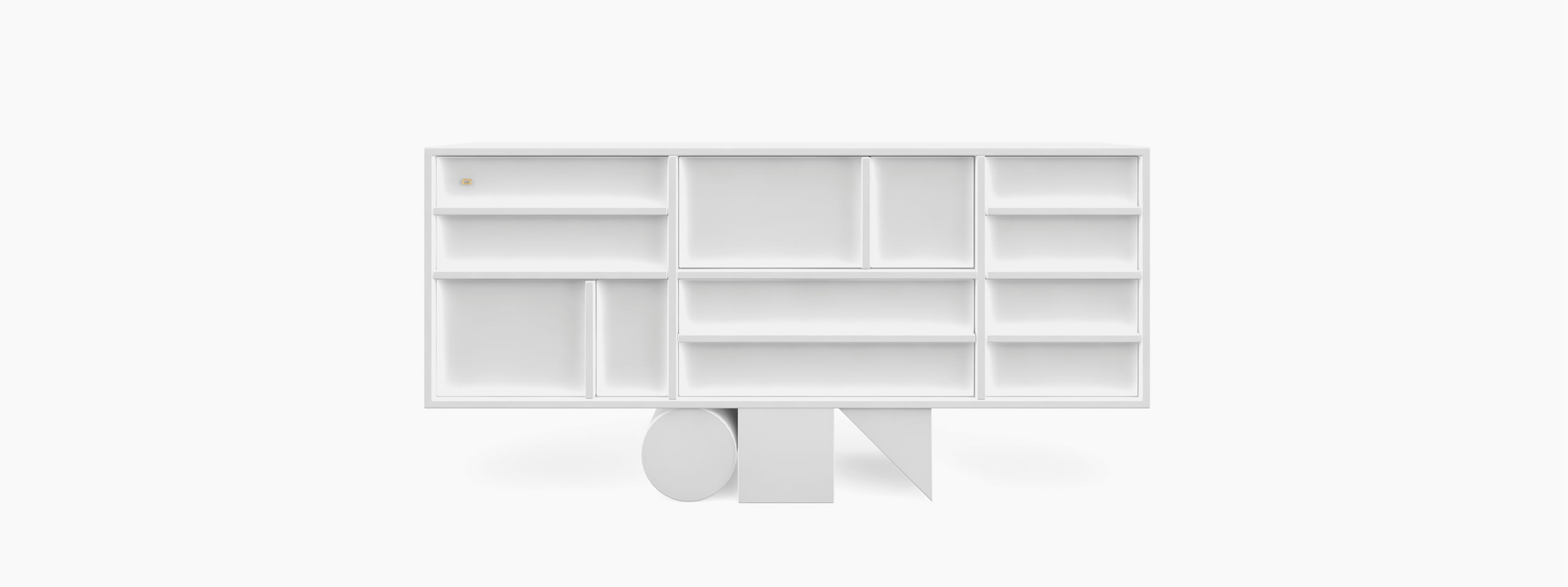 Sideboard wuerfel prisma zylinder weiss adstyle Buero best homes Sideboards FS 17 FELIX SCHWAKE RECHTECK