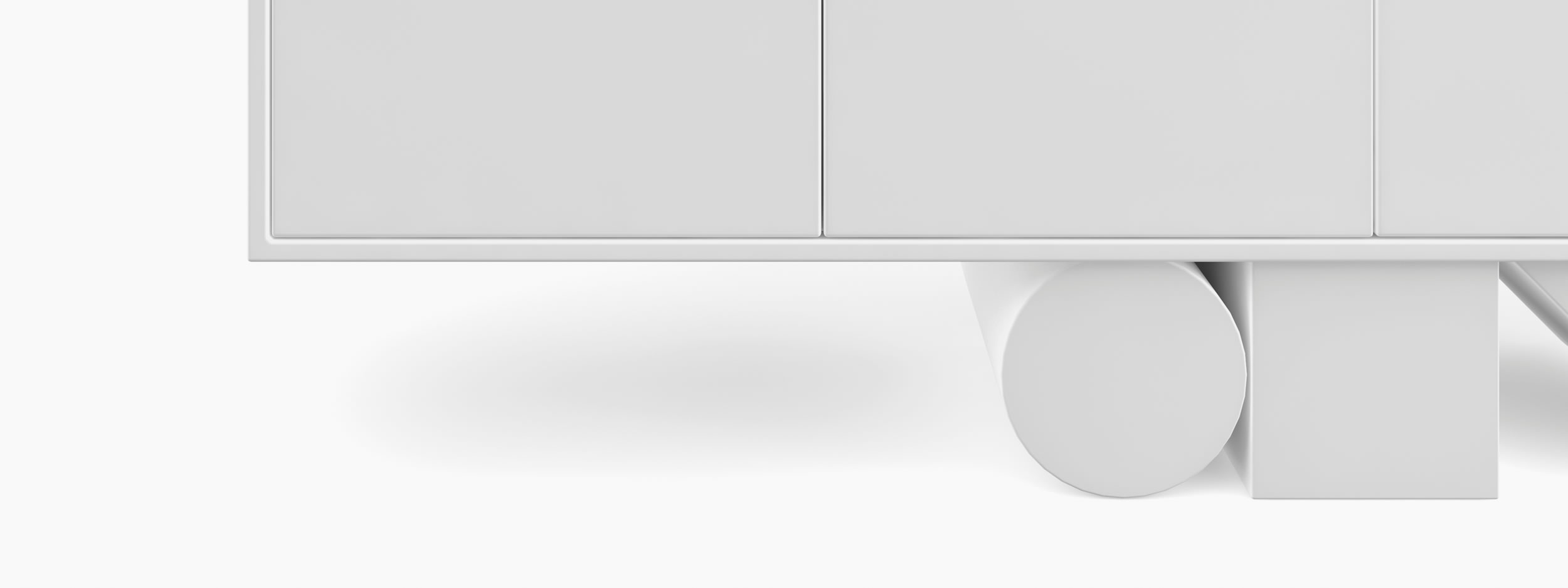 Sideboard wuerfel prisma zylinder weiss archidaily Buero minimalist Sideboards FS 4 FELIX SCHWAKE RECHTECK