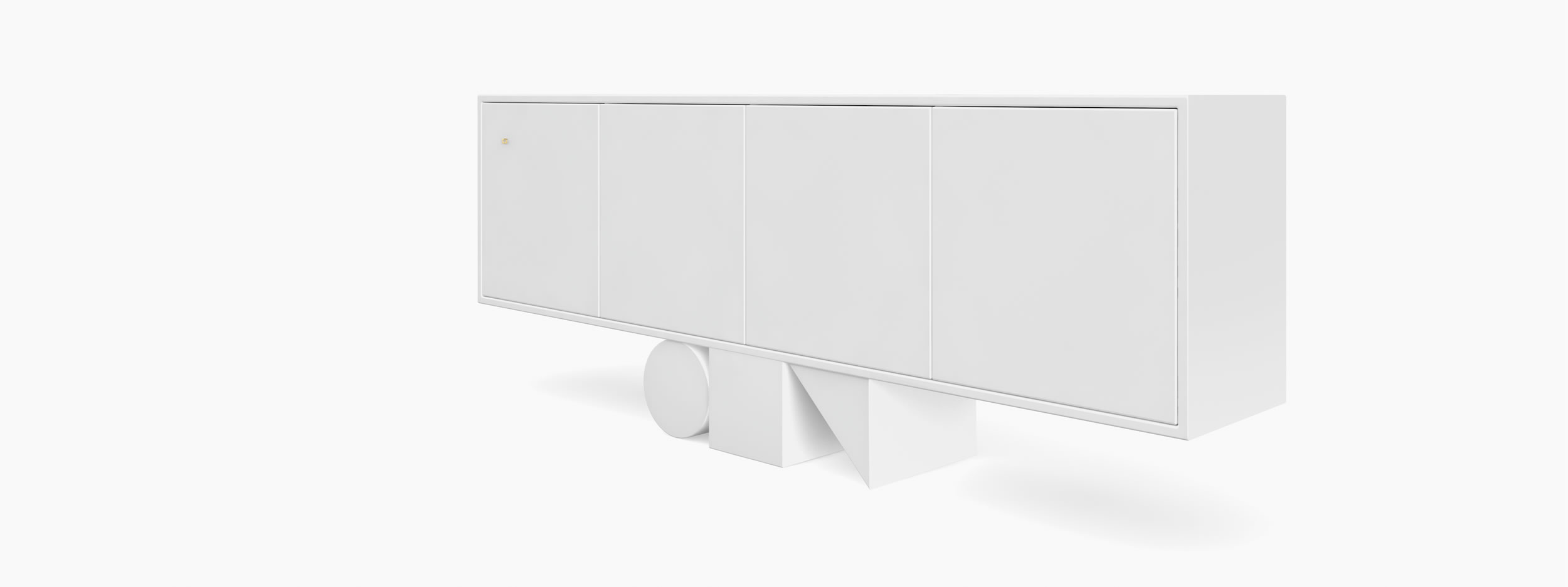 Sideboard wuerfel prisma zylinder weiss decorativearts Buero inspire me homedecor Sideboards FS 151 A FELIX SCHWAKE RECHTECK