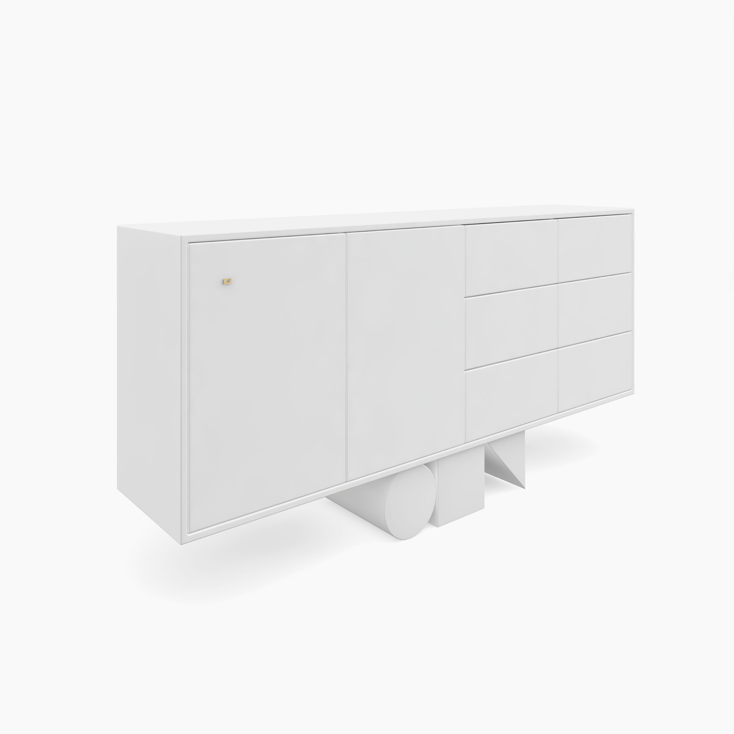 Sideboard wuerfel prisma zylinder weiss homedecoration Buero interior decorating Sideboards FS 4 FELIX SCHWAKE