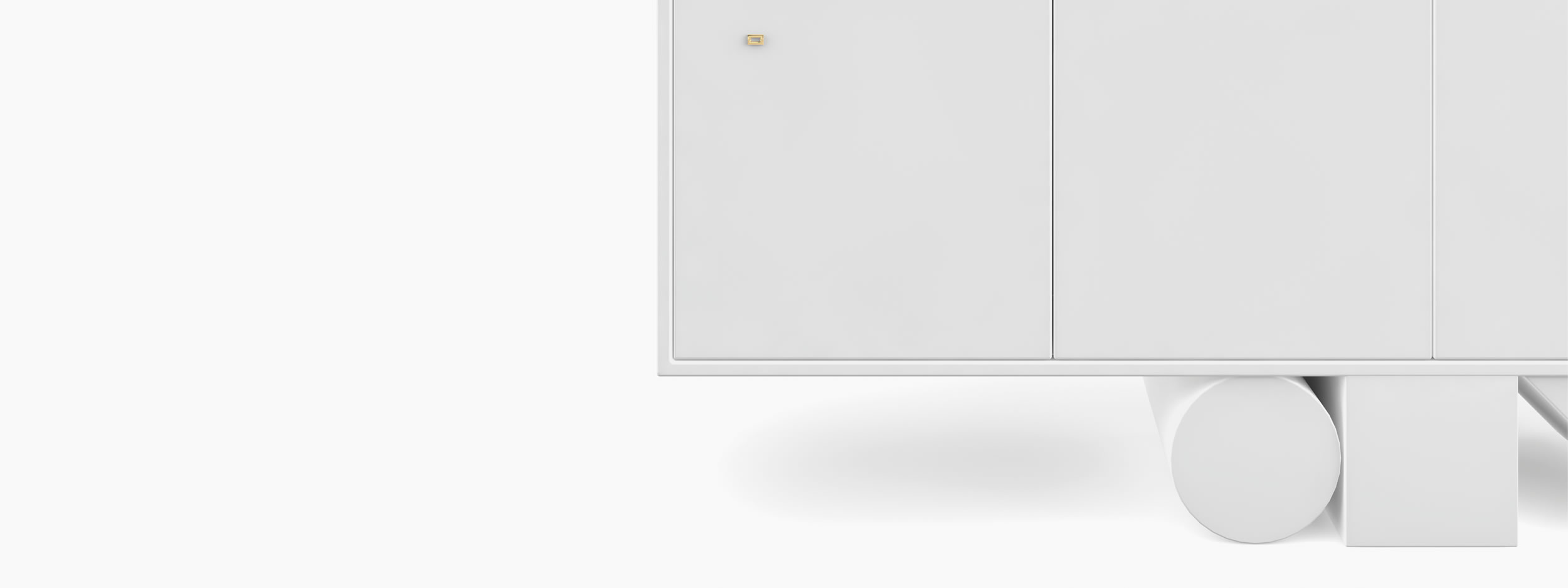 Sideboard wuerfel prisma zylinder weiss moderndesign Buero interior boom Sideboards FS 151 A FELIX SCHWAKE RECHTECK