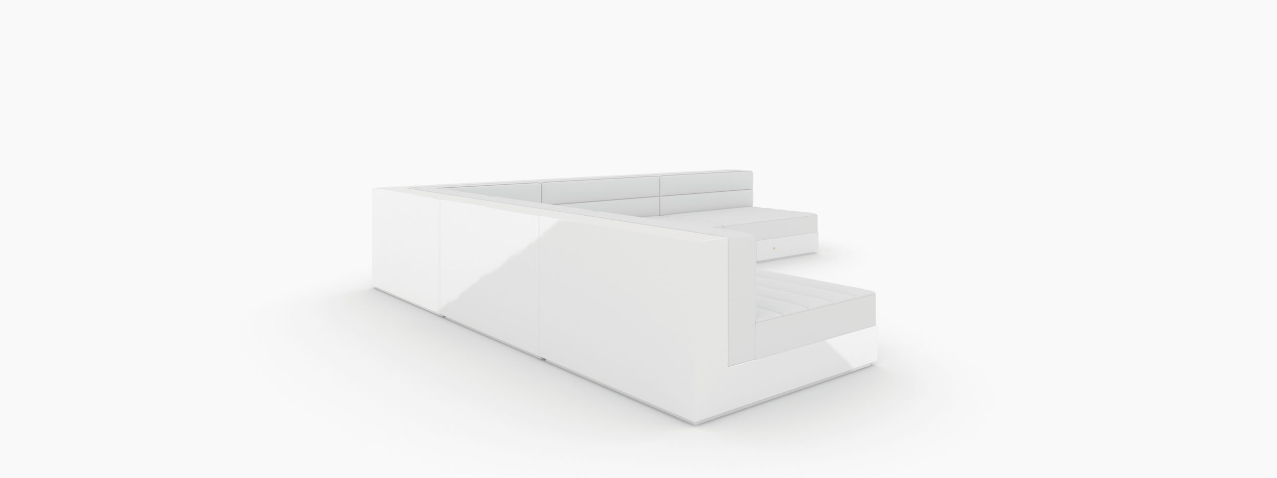 Sofa rechtwinklig weiss contemporaryart Buero interior design Sofas FS 19 FELIX SCHWAKE RECHTECK