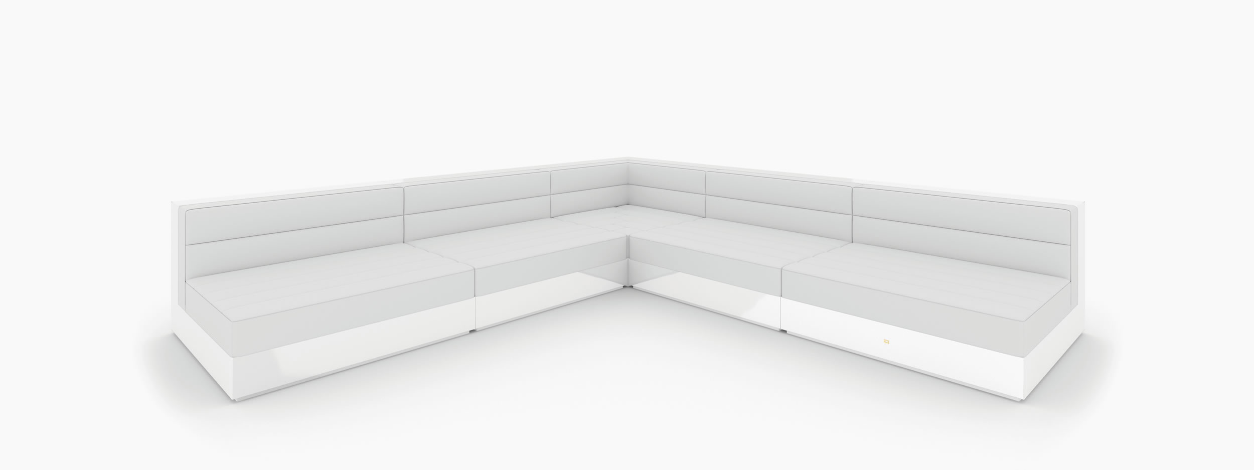 Sofa rechtwinklig weiss moderndesign Buero interior boom Sofas FS 19 FELIX SCHWAKE RECHTECK