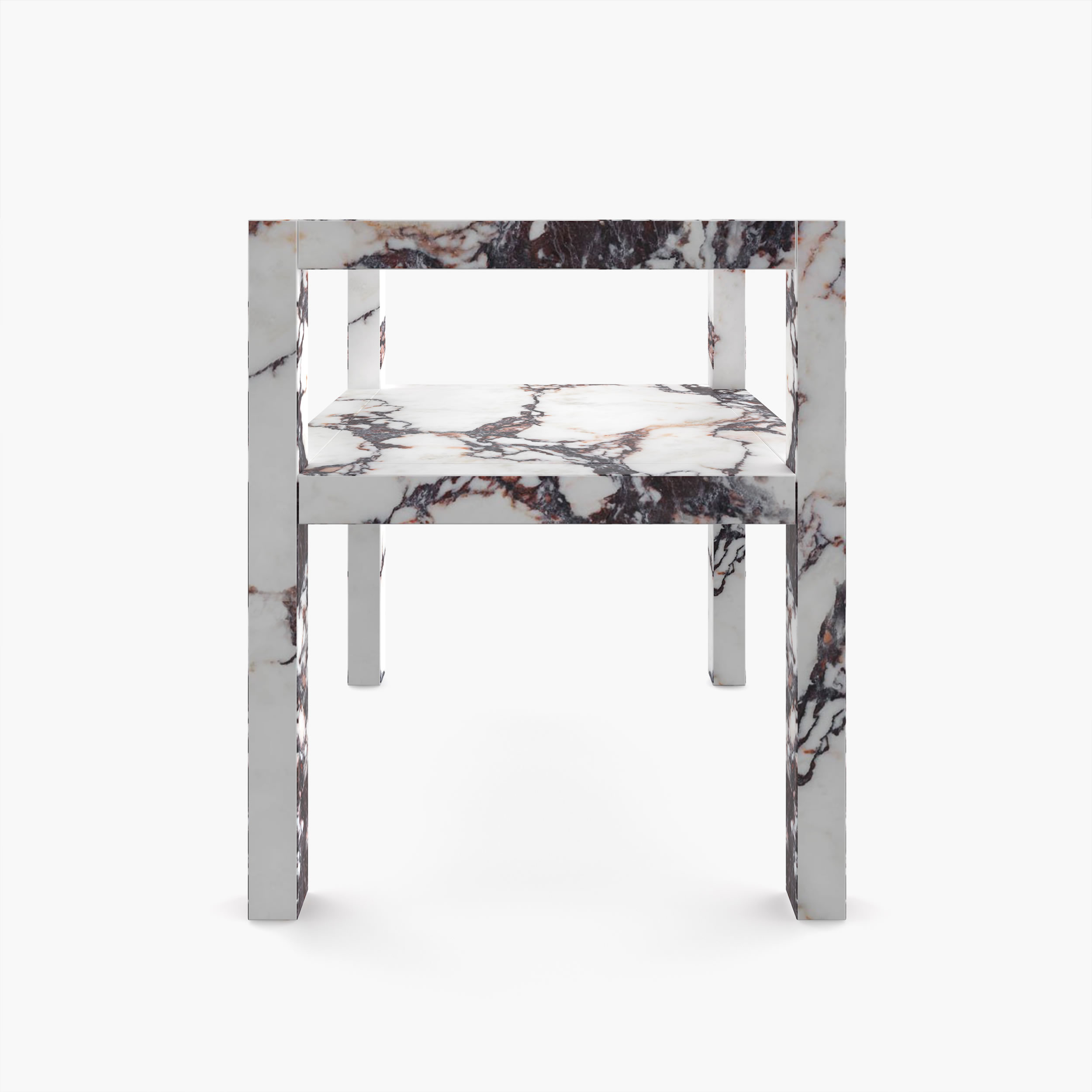 Stuhl Minimalistic Design Award Winner Marmor Rot Weiss Felix Schwake 20 424 RECHTECK