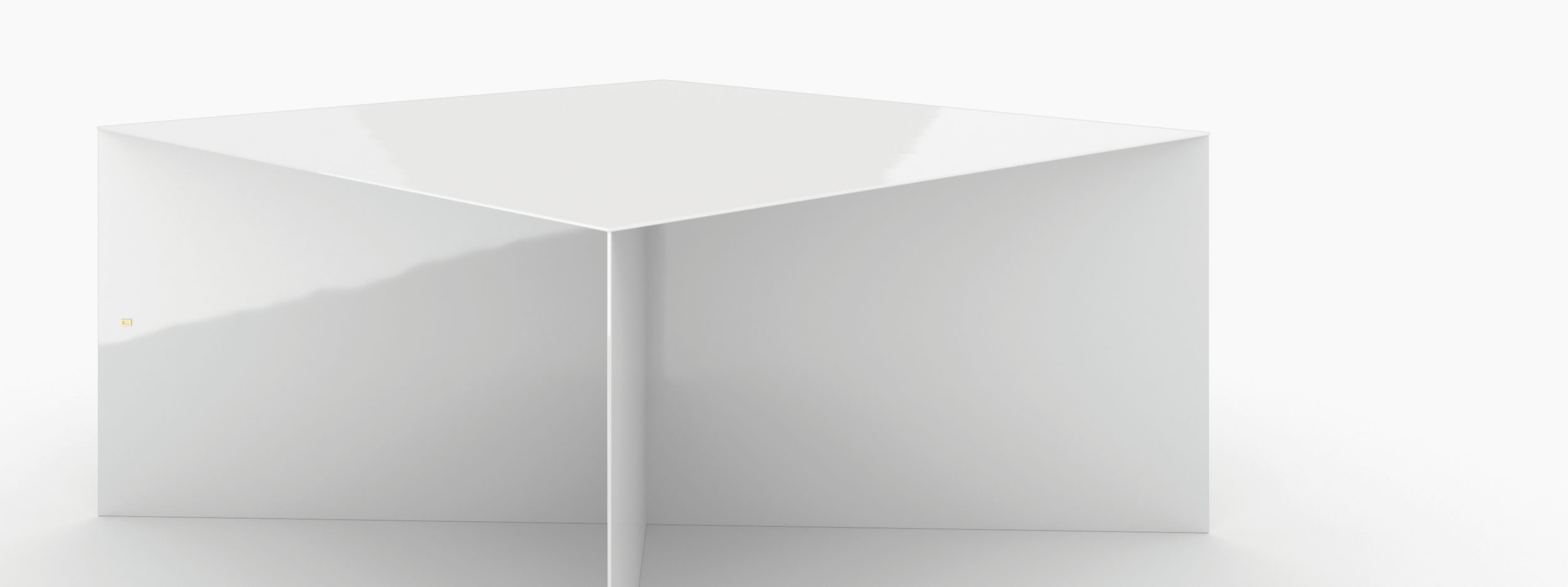 Tisch scheibenfuss weiss artanddesign Buero Elle Decor Tische FS 86 FELIX SCHWAKE RECHTECK