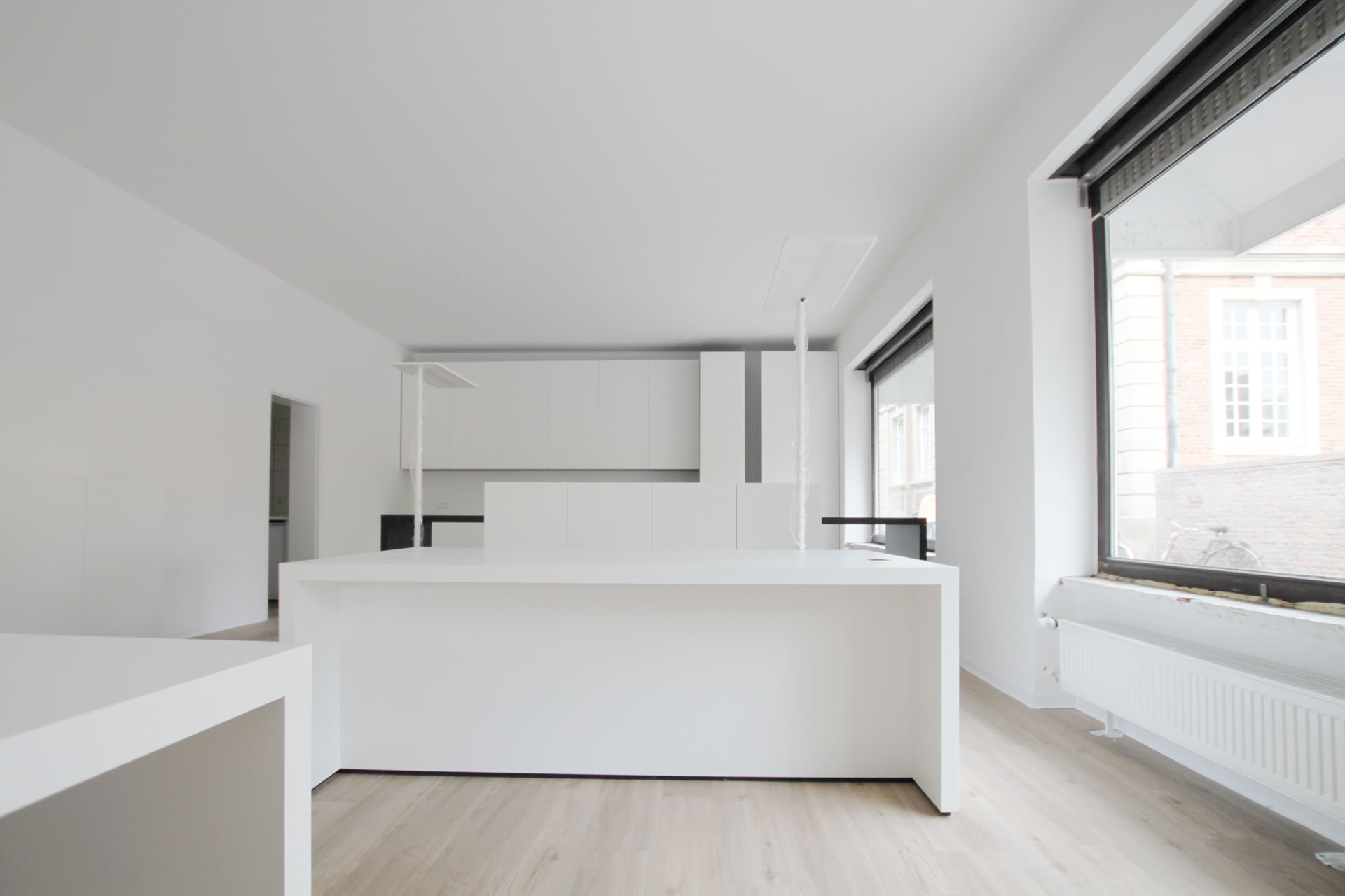 architektur moderne schreibtisch weisser hochwertig luxus edel rechteck felix schwake