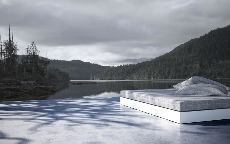 Minimalistisches Design-Futonbett