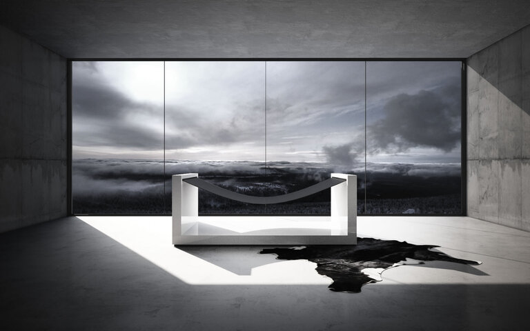 U-f&ouml;rmige H&auml;ngematte in schlichtem Design