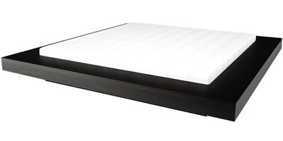 bett flach holz ebenholz hochwertig lackiert einzelbett 180x200 visum rechteck