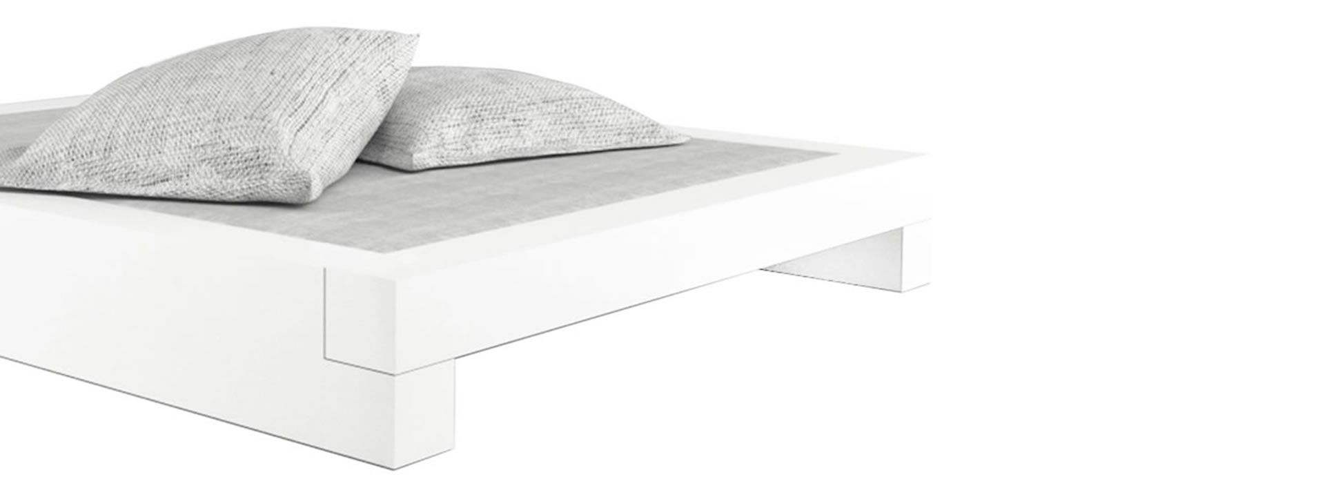 bett weiss hochglanz 160x200 futon somnium rechteck felix schwake
