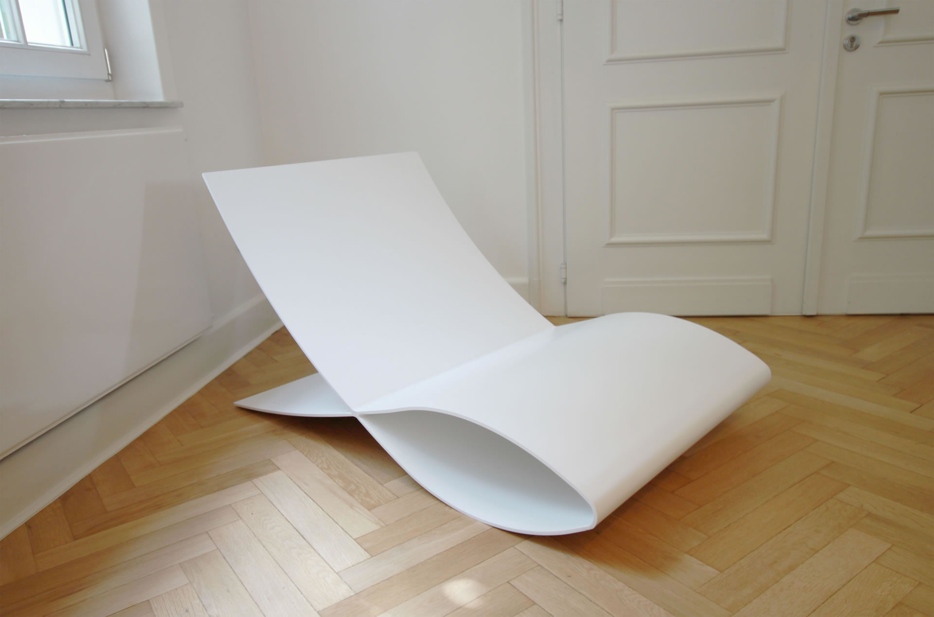 bouromoebel lounge sessel einzigartiger alpha hochglanz weiss modern rechteck felix schwake