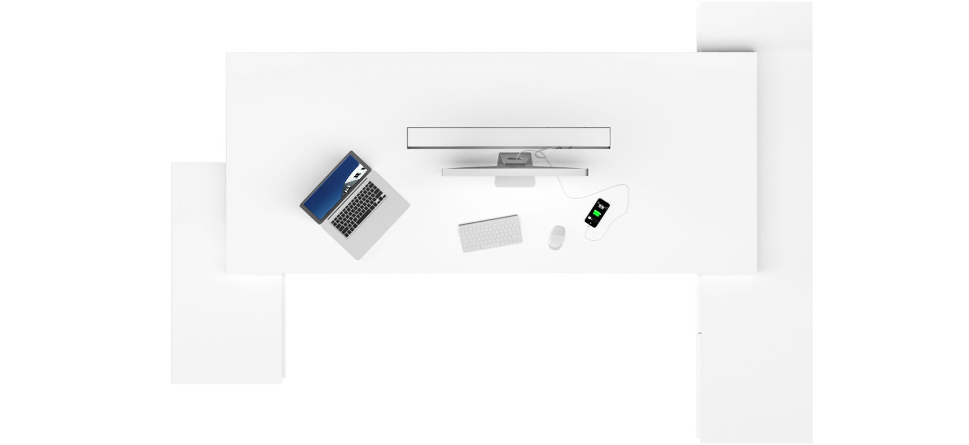 Chefzimmer-schreibtisch wei&szlig; edel design modern