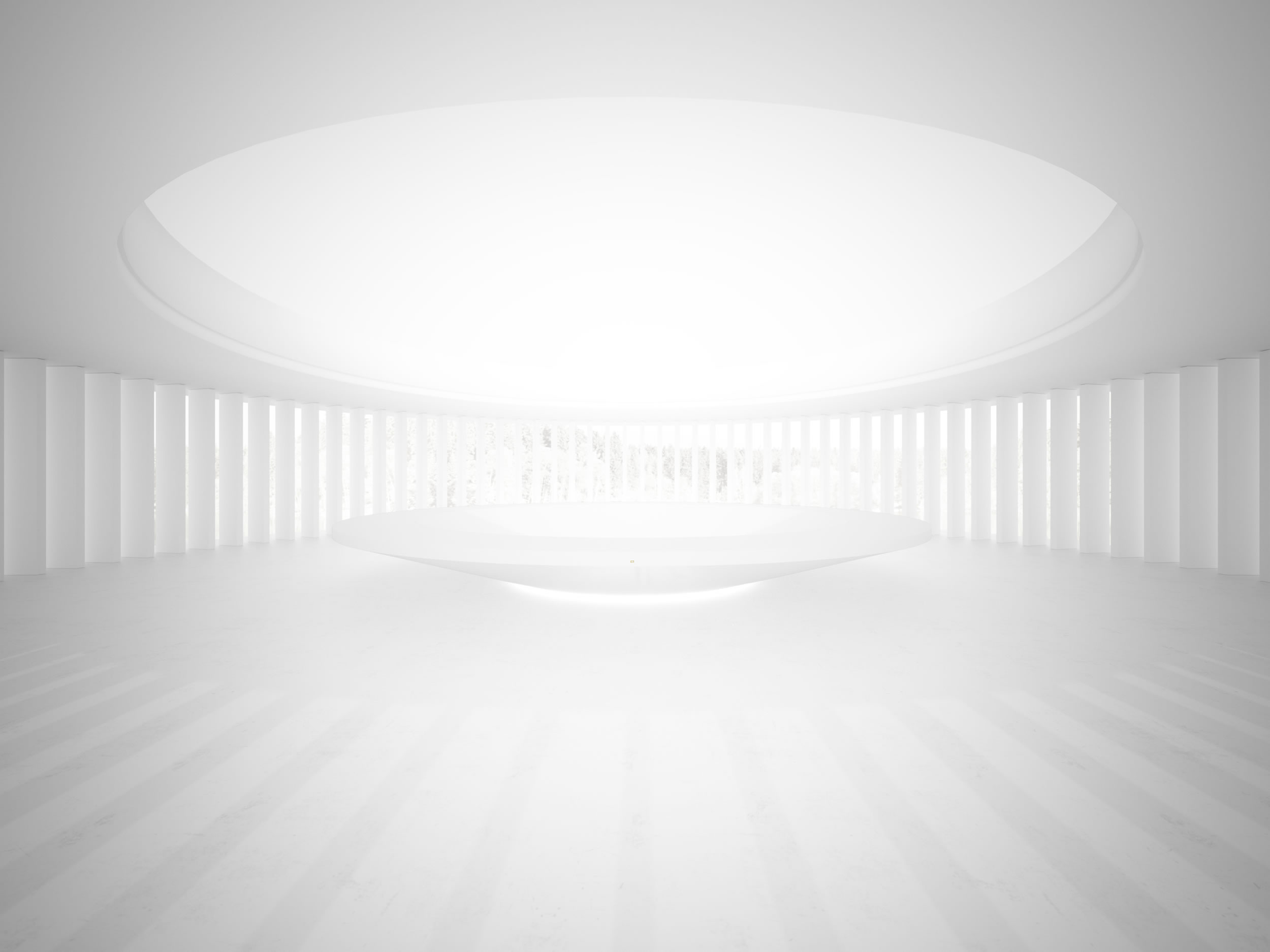 design konferenztisch rund fs 69 weiss hochglanz elegant