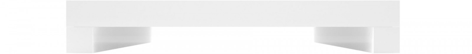 Bett U-Form flach Lack weiss modern edel Luxus