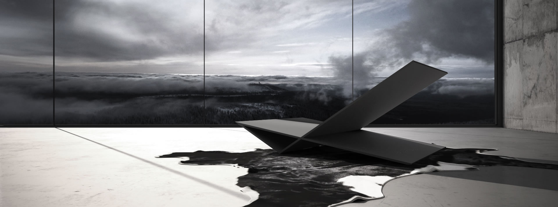 designer lounge sessel puristisches design stealth lackFELIX SCHWAKE RECHTECK