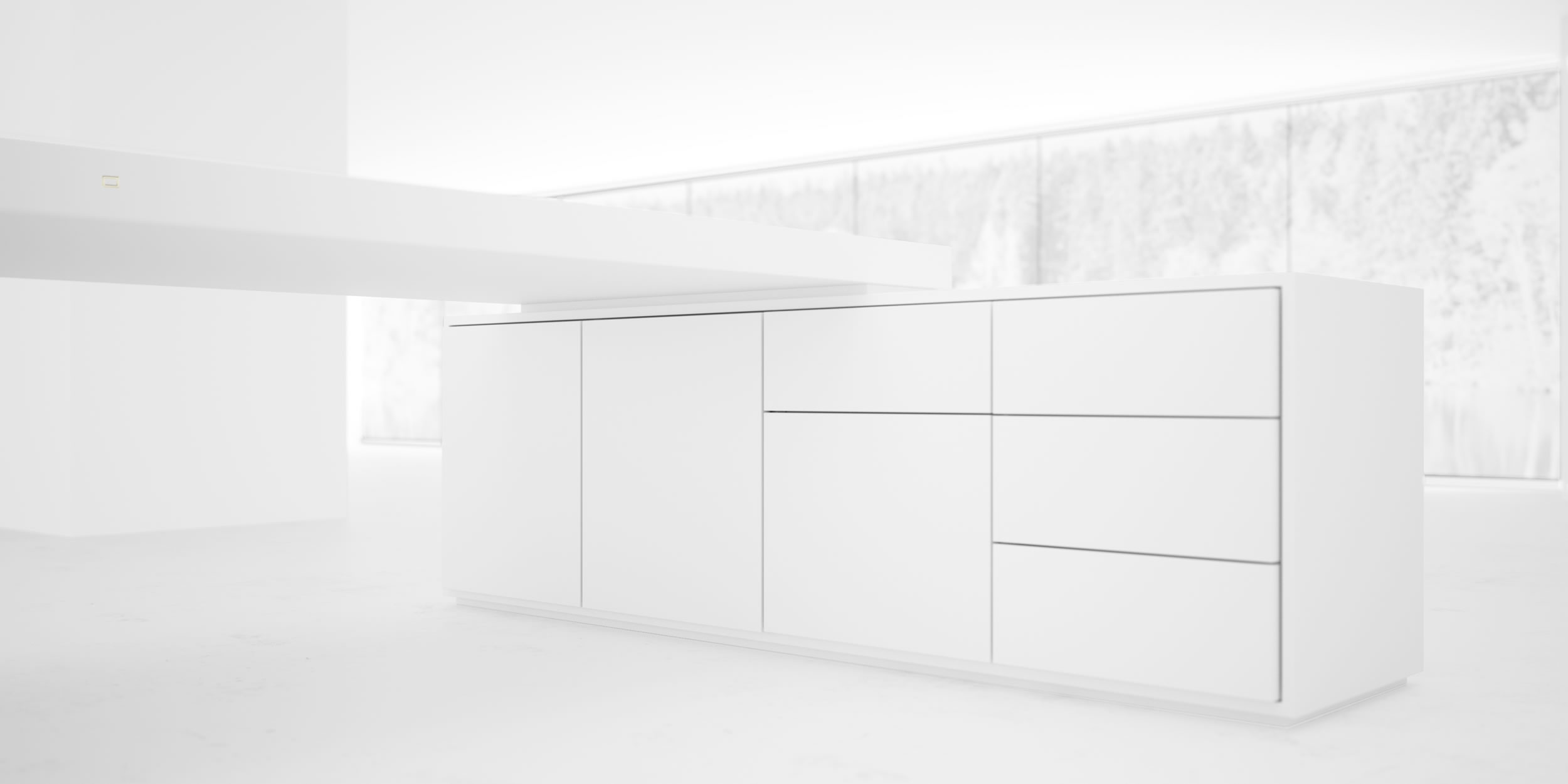 exklusiver chefarbeitsplatz weiss luxus designmoebel