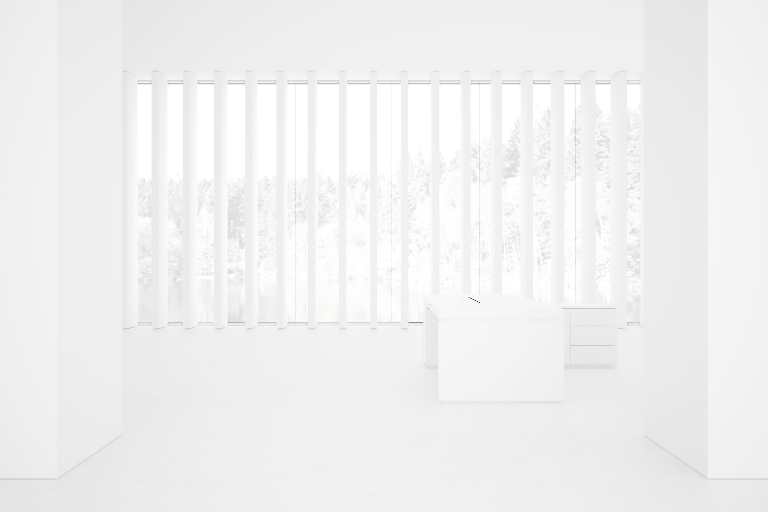 exklusives design weisser hochglanz schreibtisch