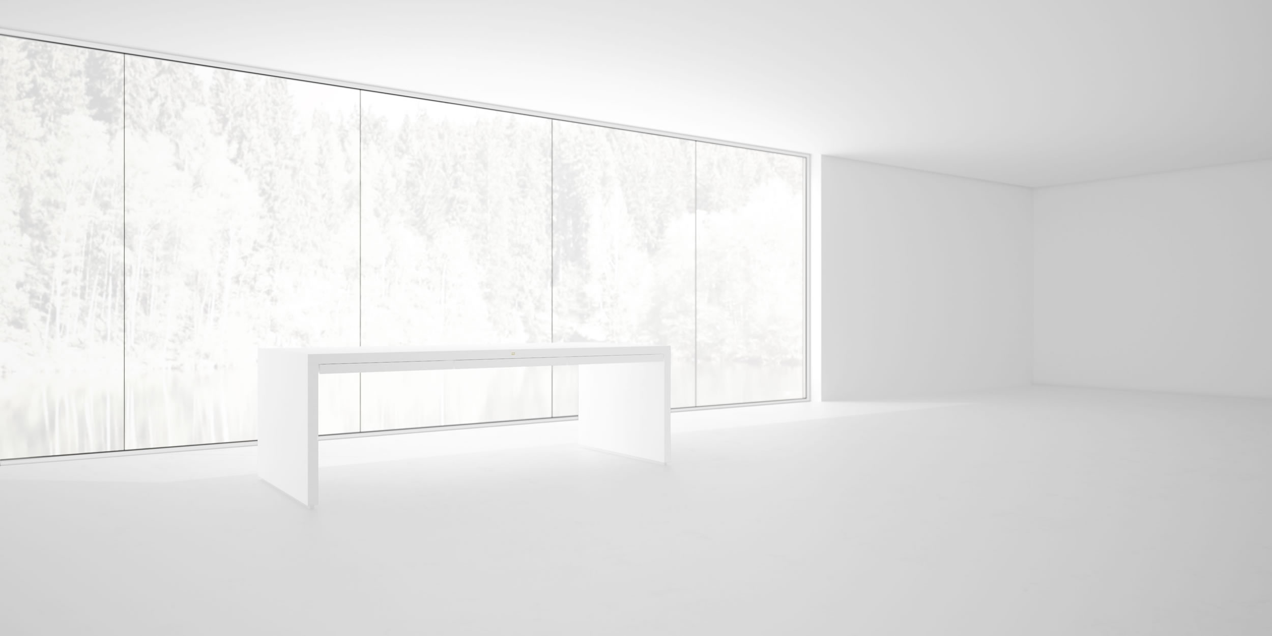 fs 84 design tisch hochglanz weiss mit schubladen