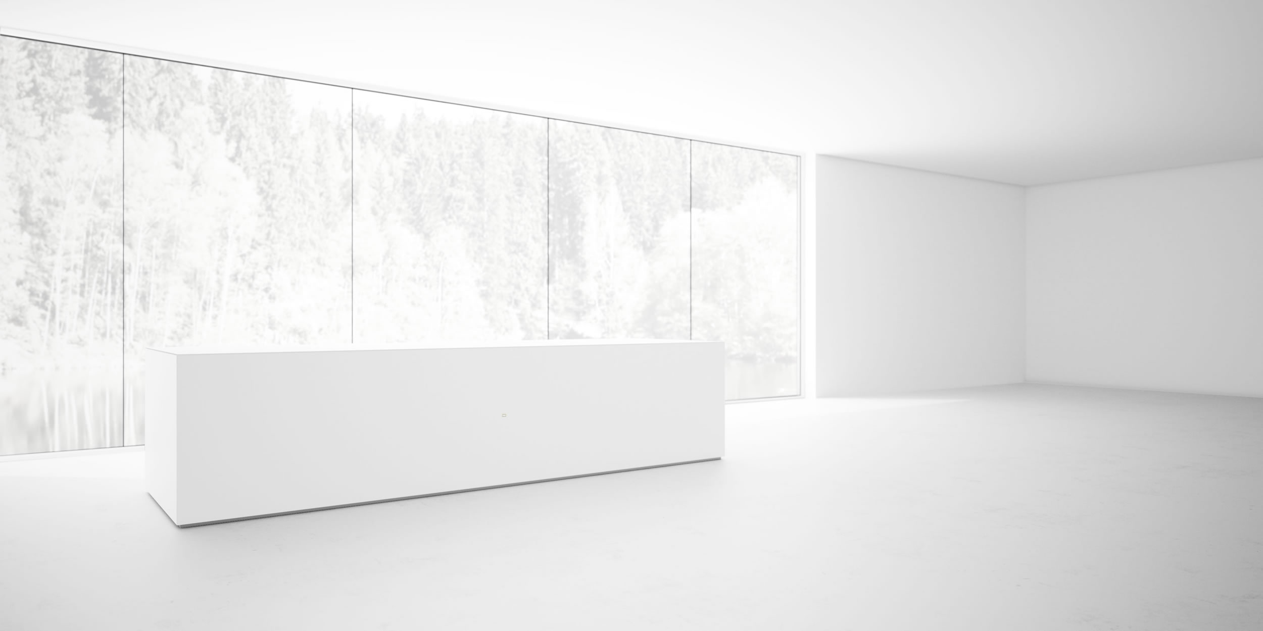 fs 91 puristischer schreibtisch weisser klavierlack