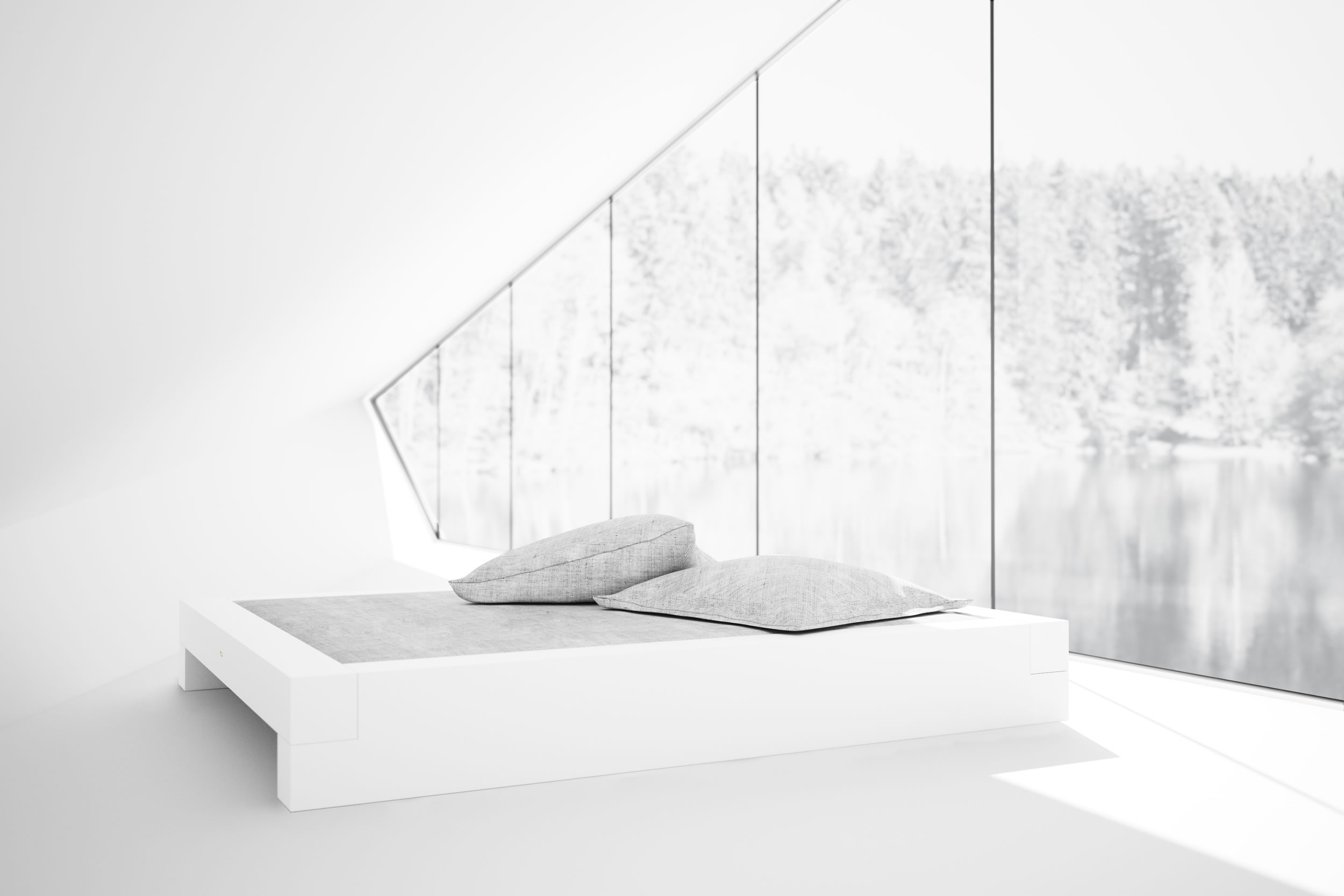 fs3 eleganz weisses hochglanzbett