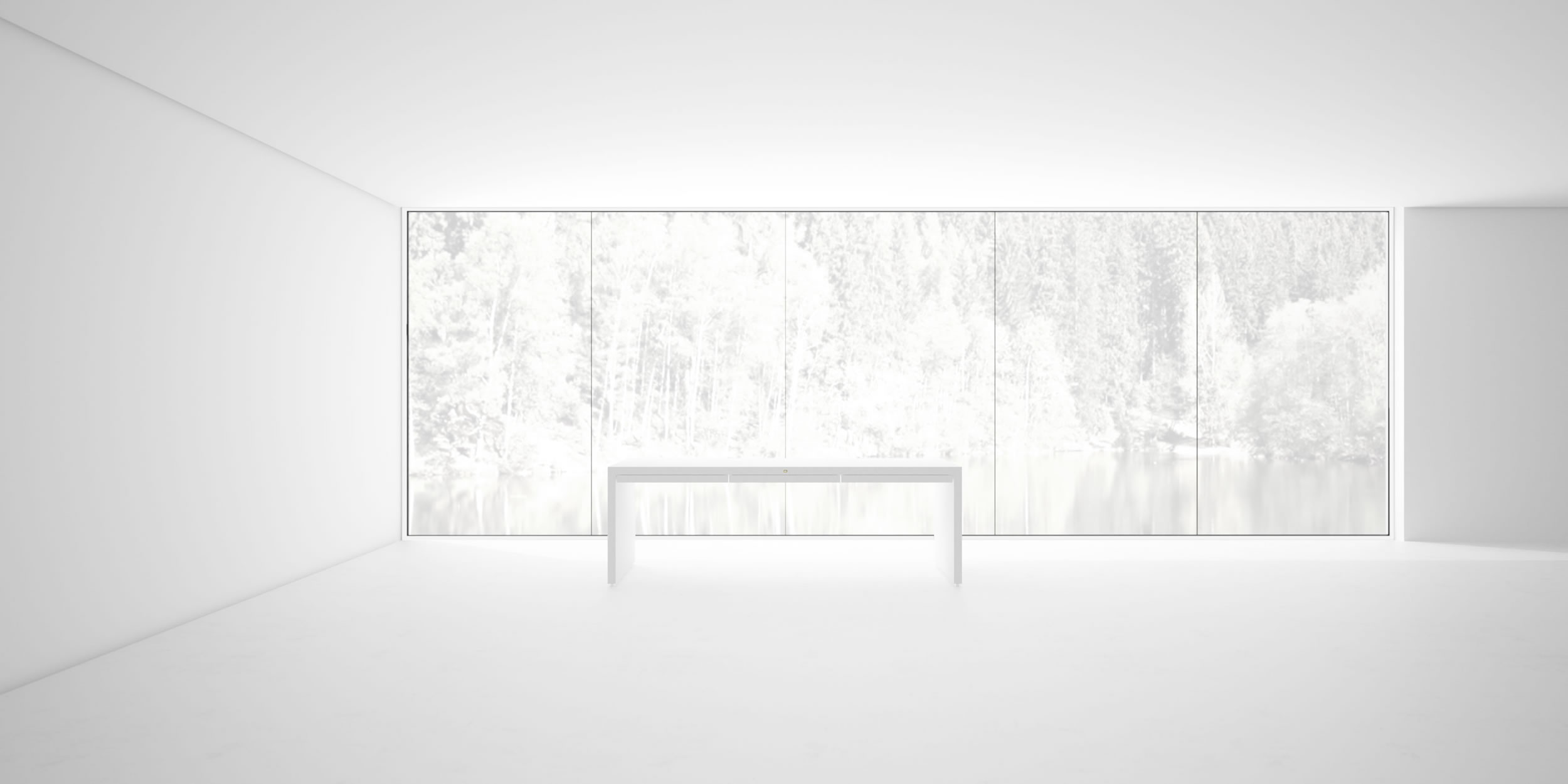 hochglanz designschreibtisch fs 84 weiss luxurioes