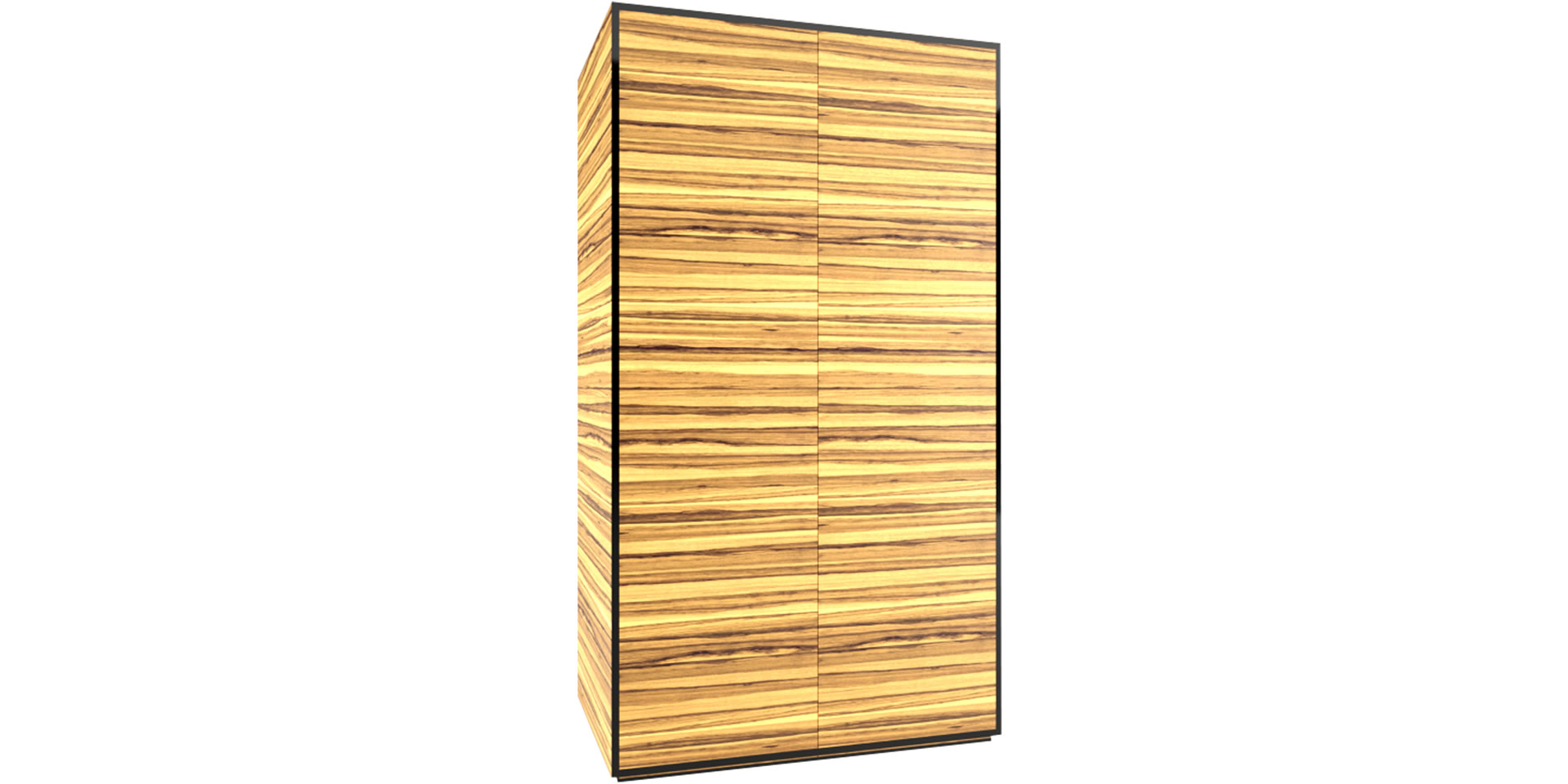 Schrank helles Holz Zebrano edel