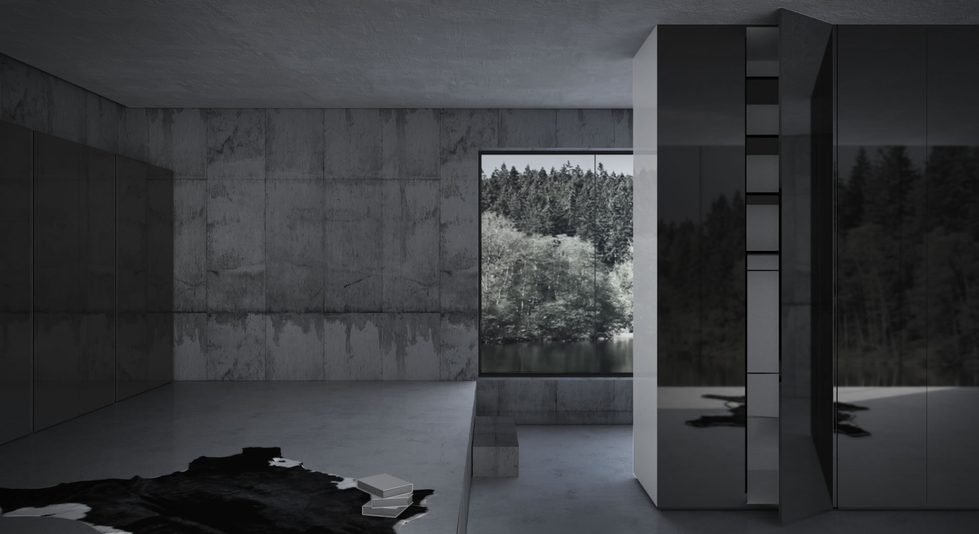 Schrank kleiderschrank begehbar ma&szlig;anfertigung raumhoch weiss schwarz lack hochwertig edel luxus