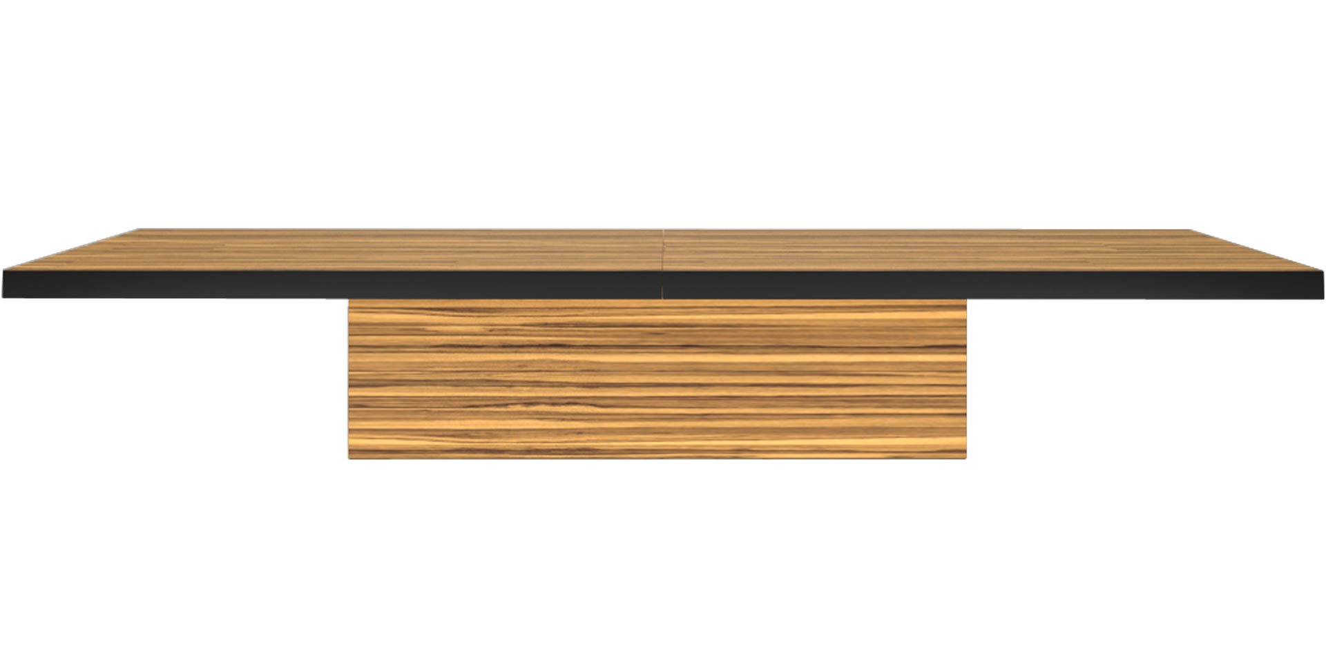 konferenztisch edel zebrano-holz-furnier