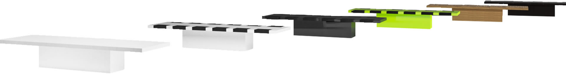 konferenztisch conventus ausziehbare tischplatte modern kabelkanal monitorlift designmoebel rechteck 8