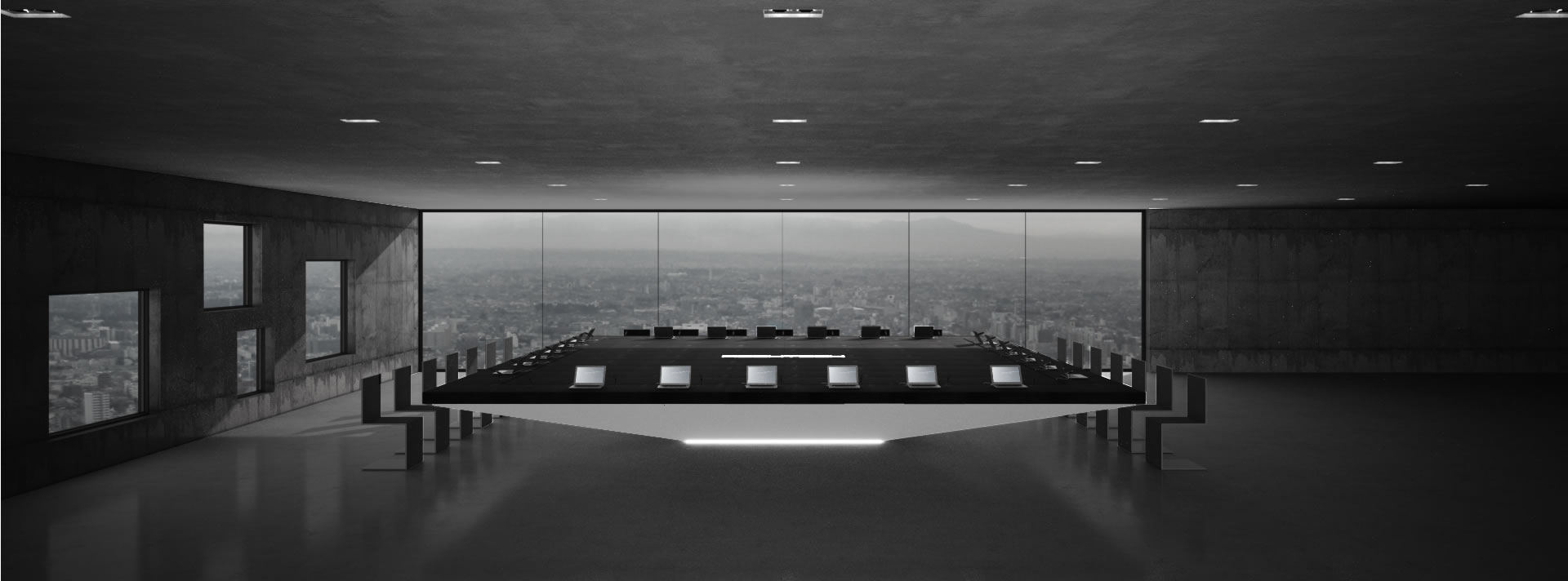 konferenztisch puristisch design modern lack leder riesigFELIX SCHWAKE RECHTECK