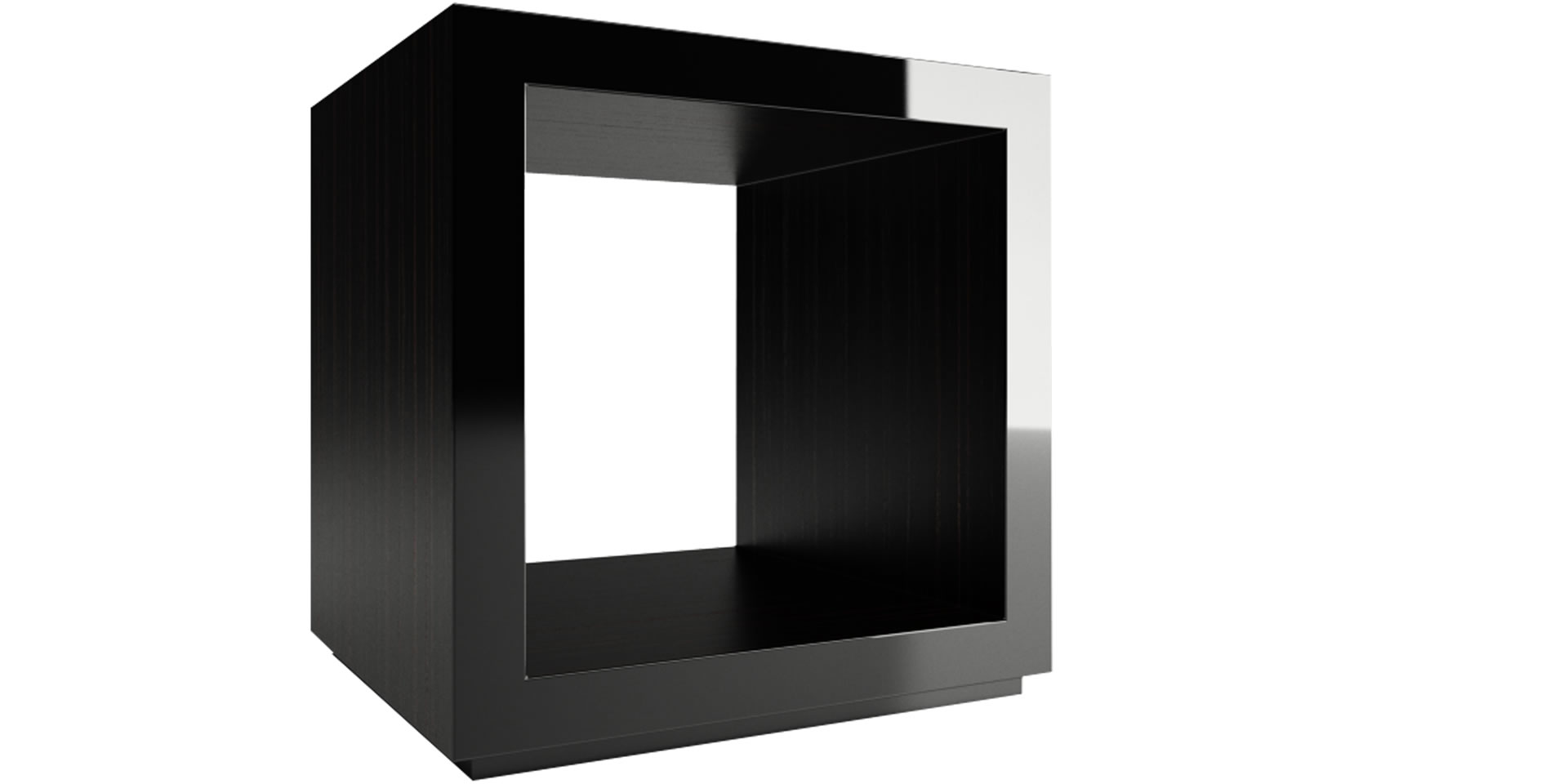 Regal-W&uuml;rfel stylish dunkel ebenholz