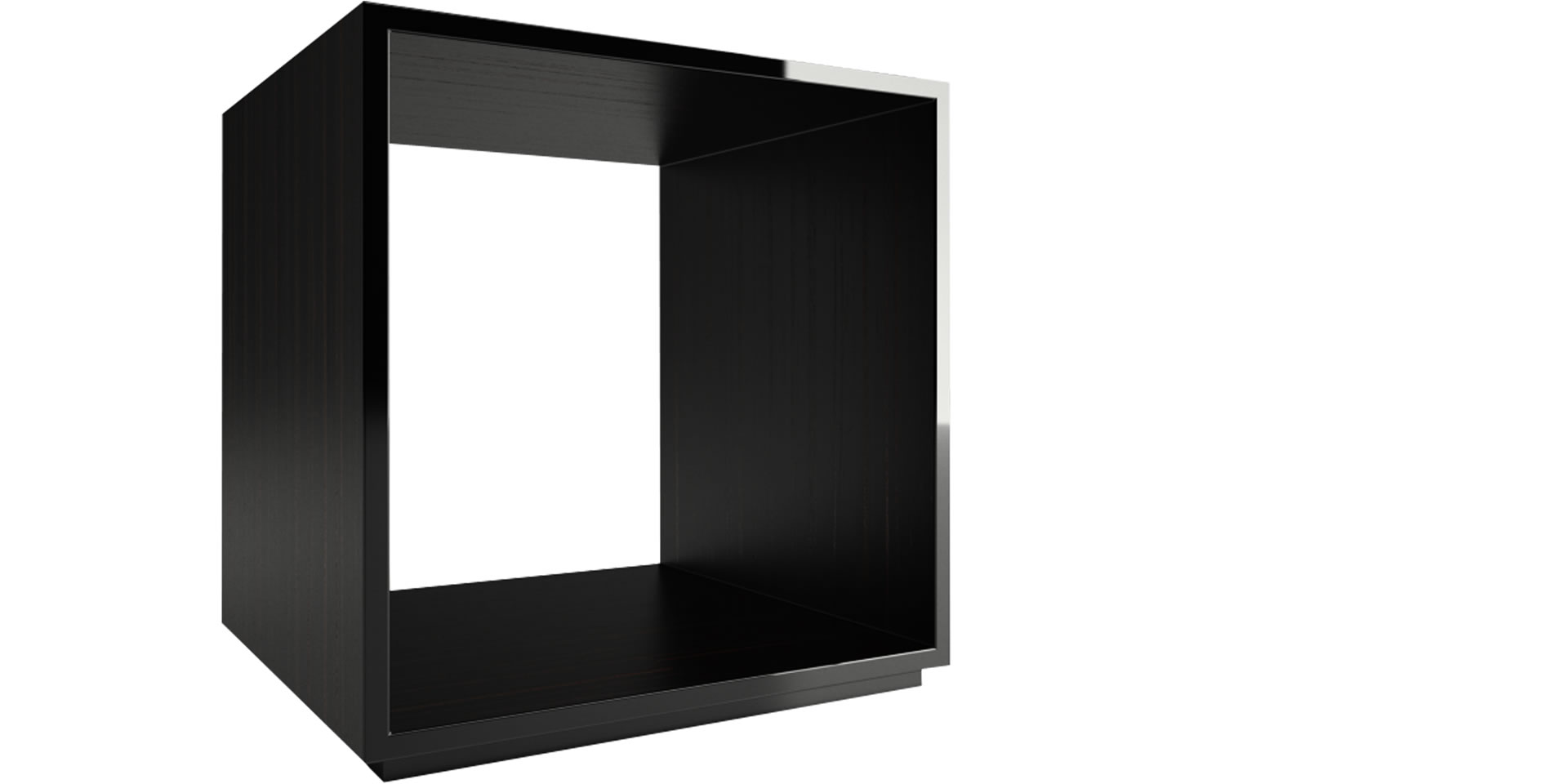 Regal-W&uuml;rfel Rahmen edel ebenholz makassar