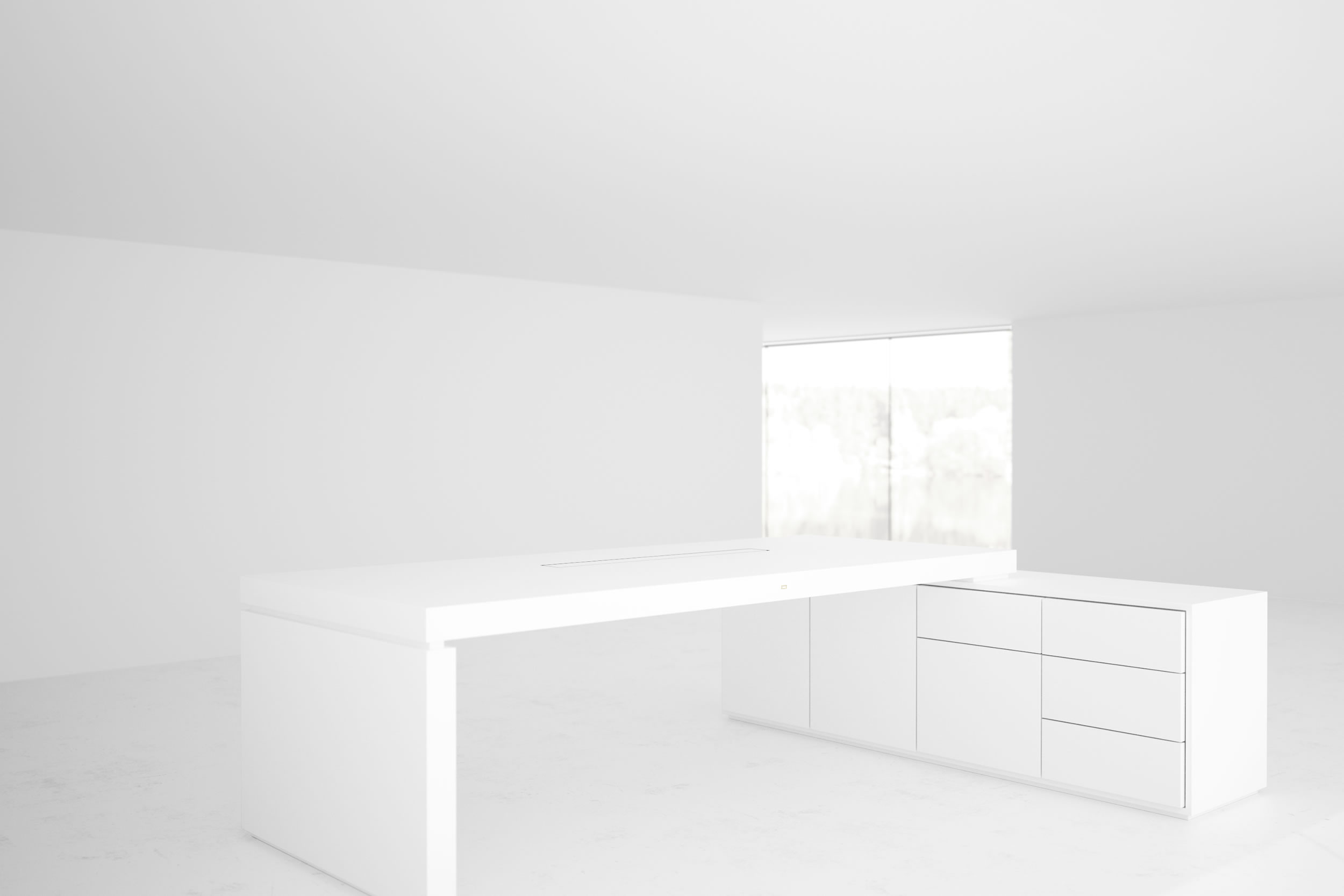 massivholz schreibtisch luxus weiss hochglanz