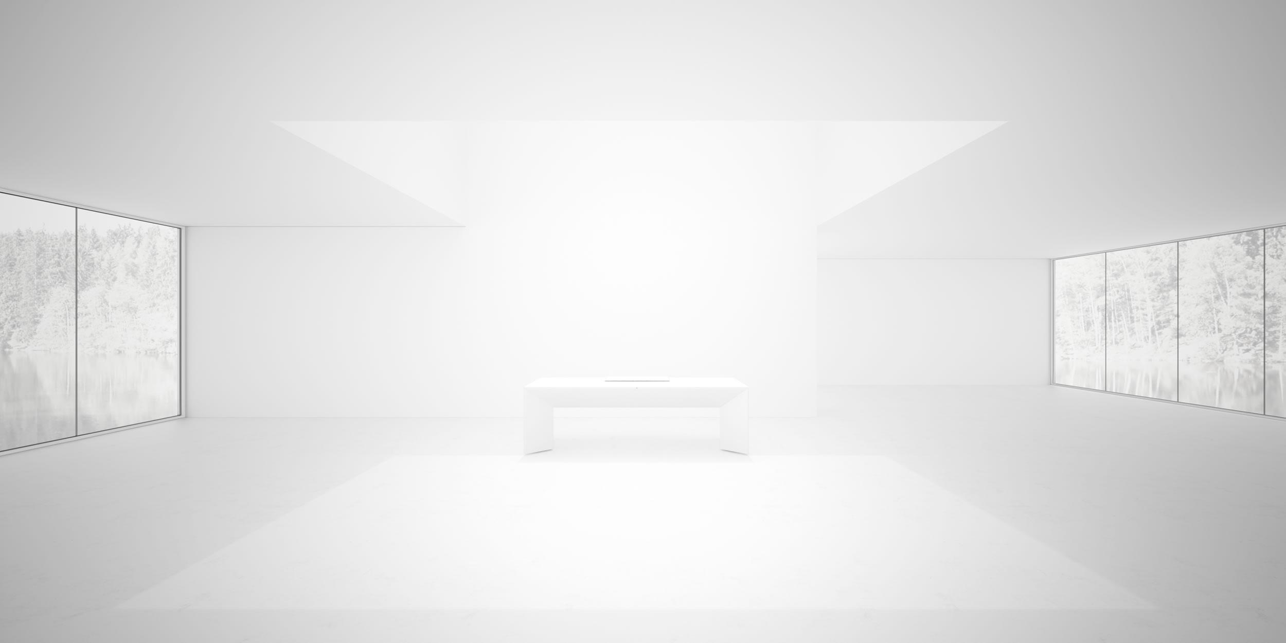 moderner schreibtisch weiss hochglanz fs 89