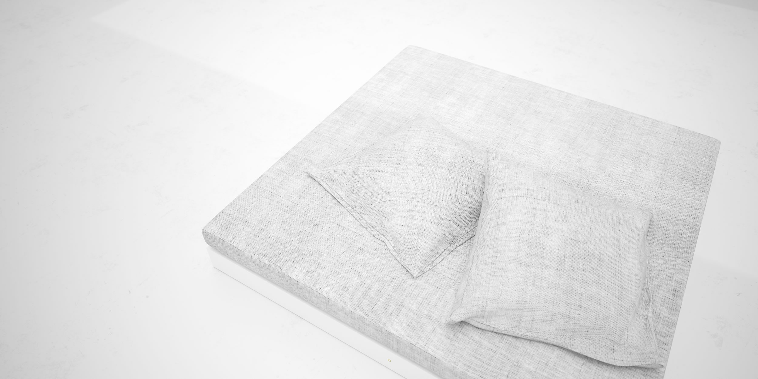 modernes bett weiss lack hochglanz fs 14