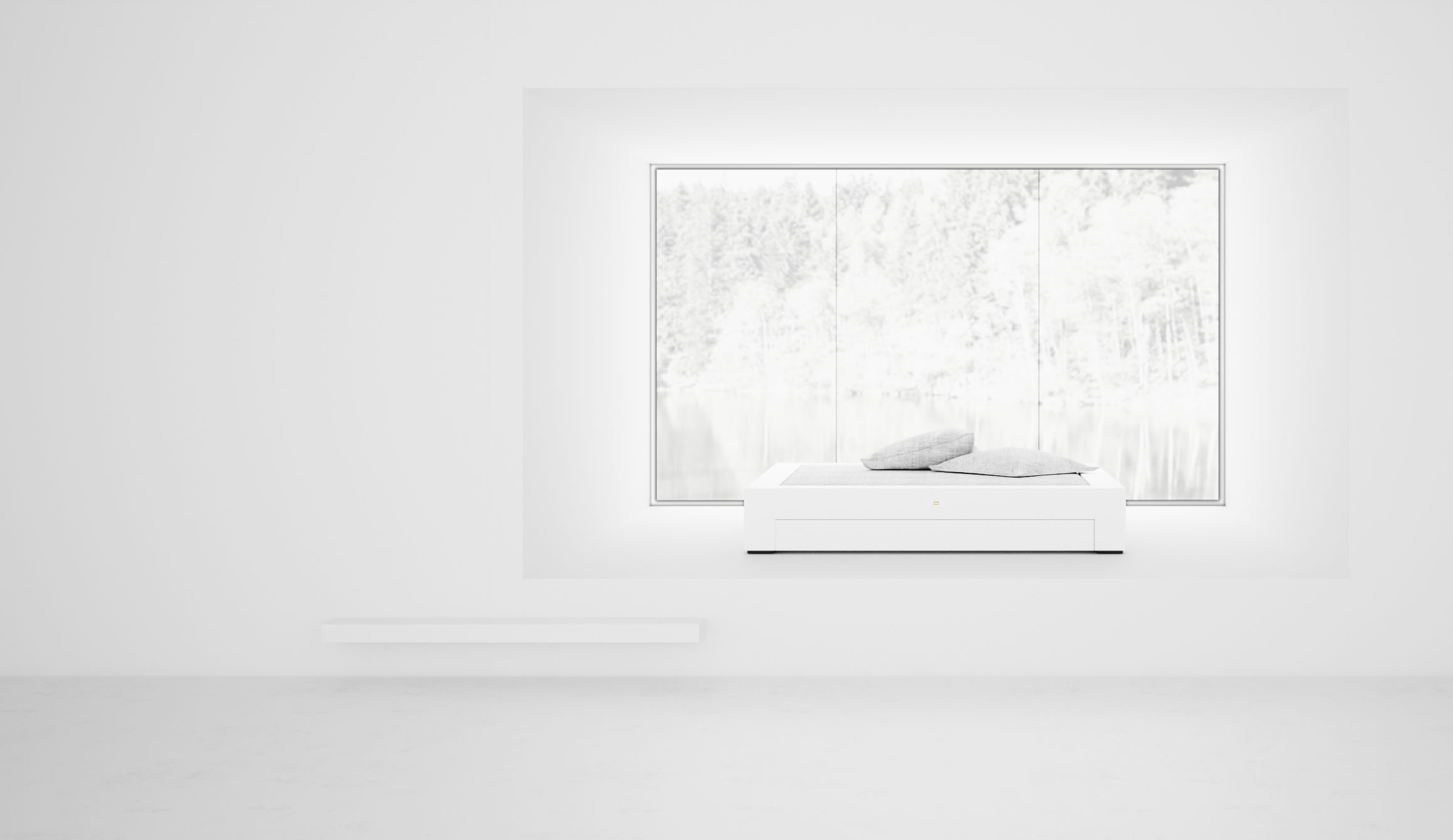 modernes weiss hochglanz bett fs2 schubladen