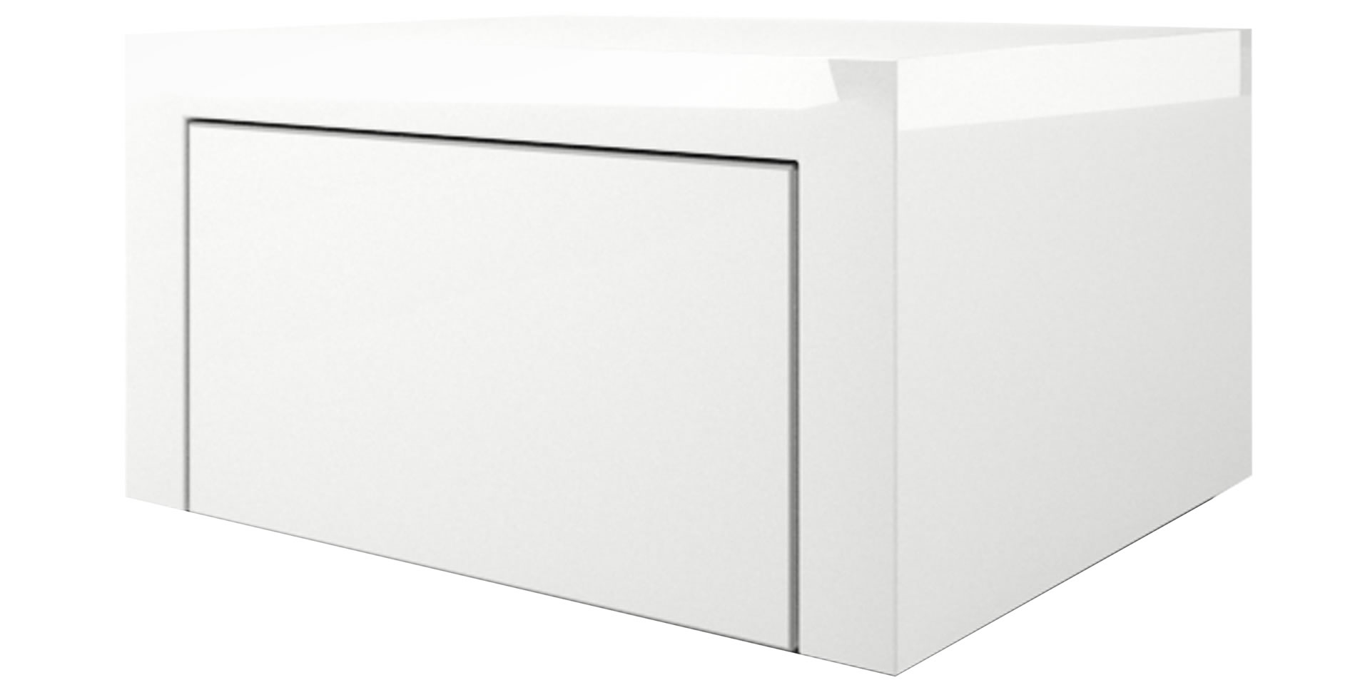 nachttisch modern lack edel weiss luxus 50x50 arcularius rechteck