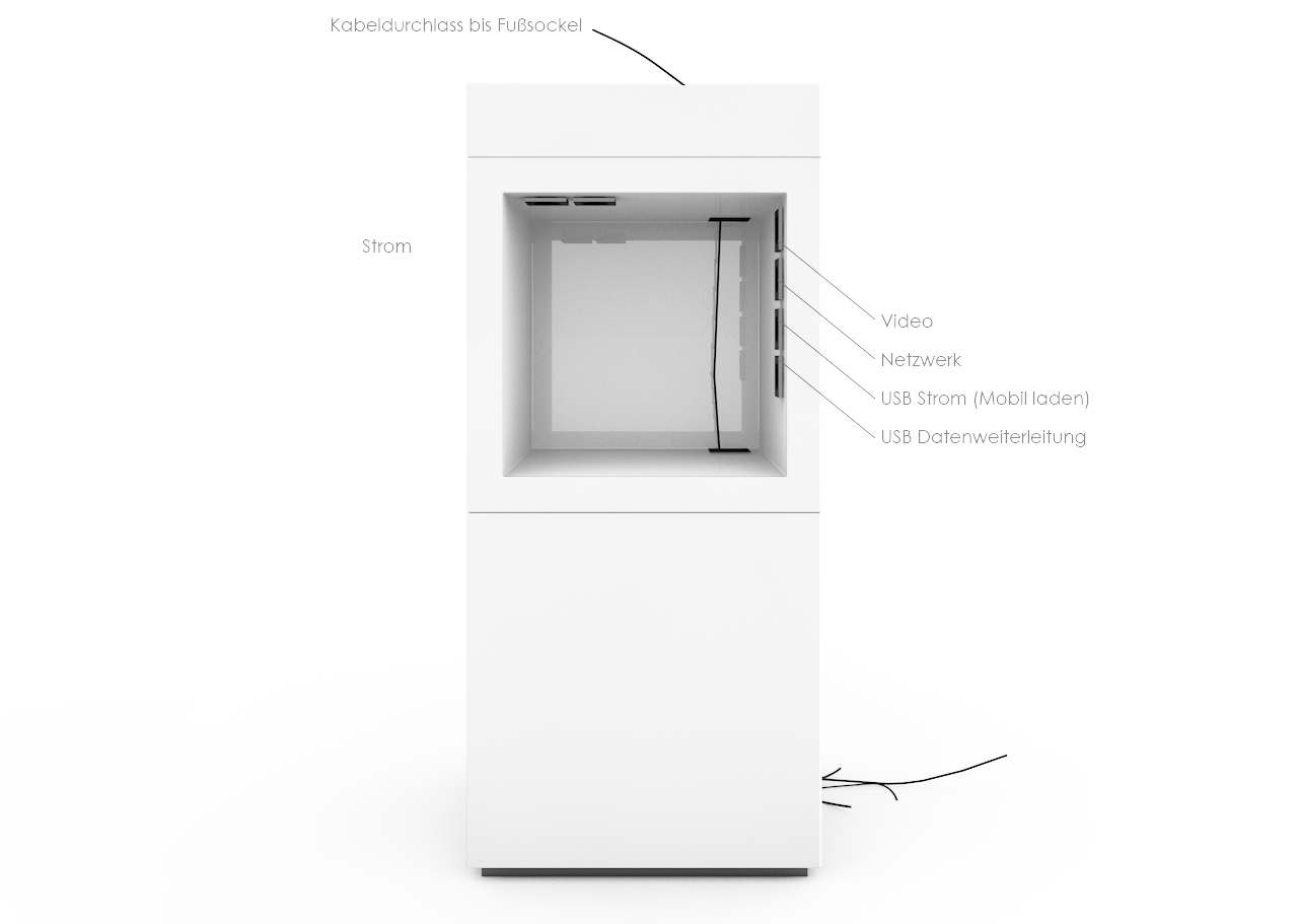 rednerpult stehtisch buro hochglanz weiss rechteck felix schwake