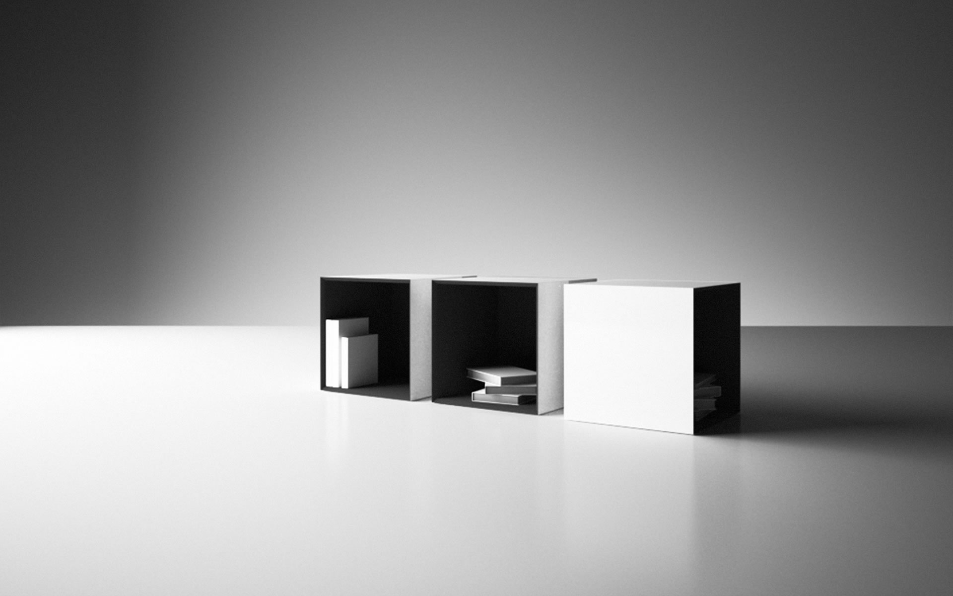 Regal-W&uuml;rfel lack minimalistisch weiss