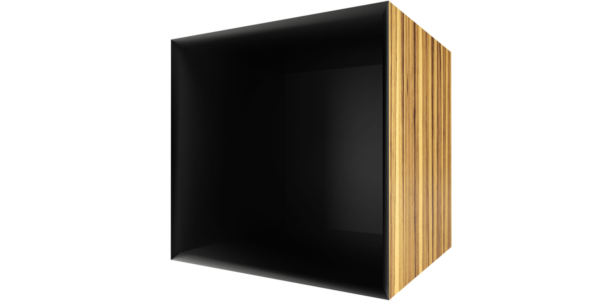 Regal-W&uuml;rfel zebrano holz edel hell