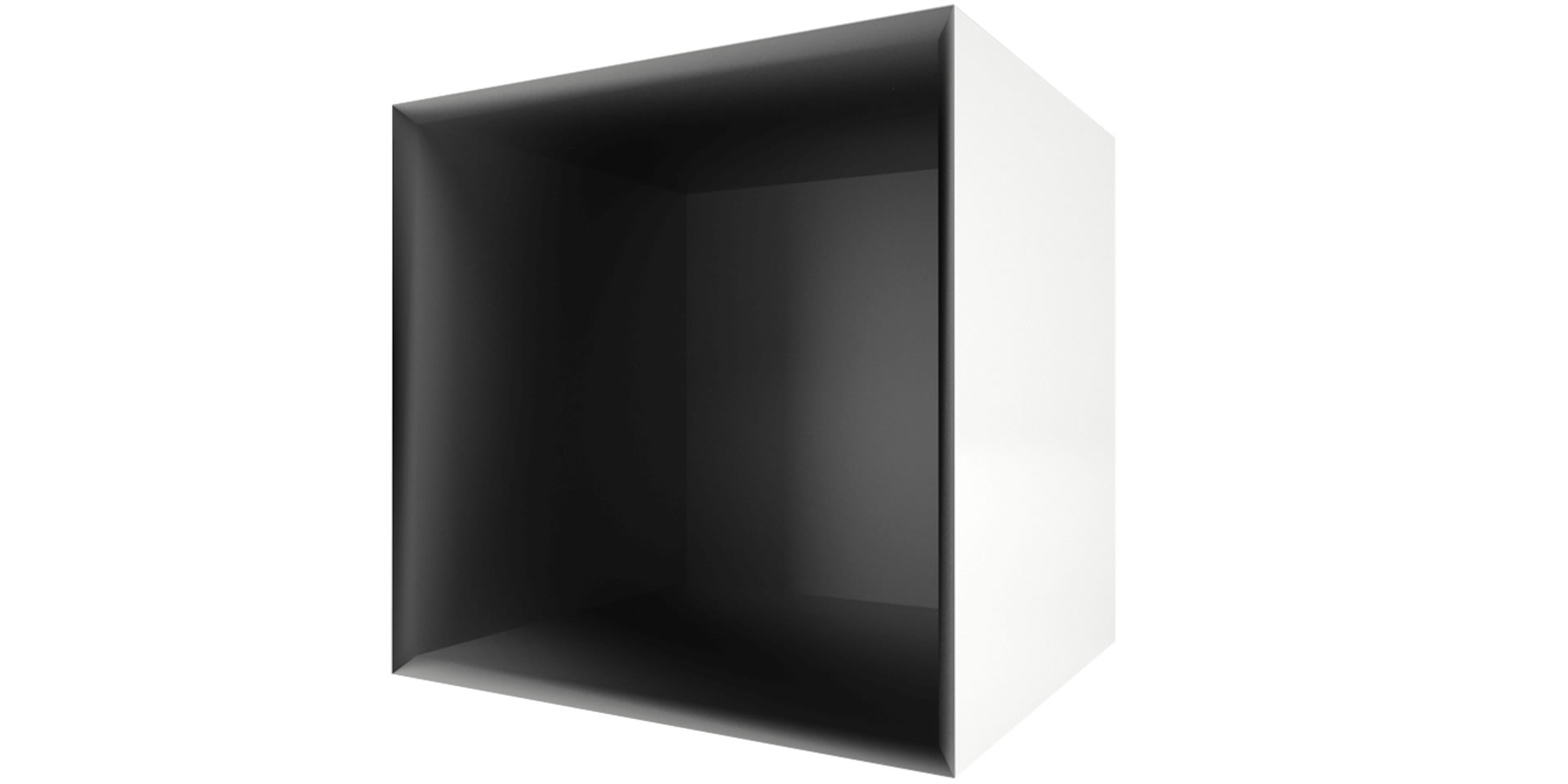 Regal-W&uuml;rfel lack edel hochglanz schwarz-weiss