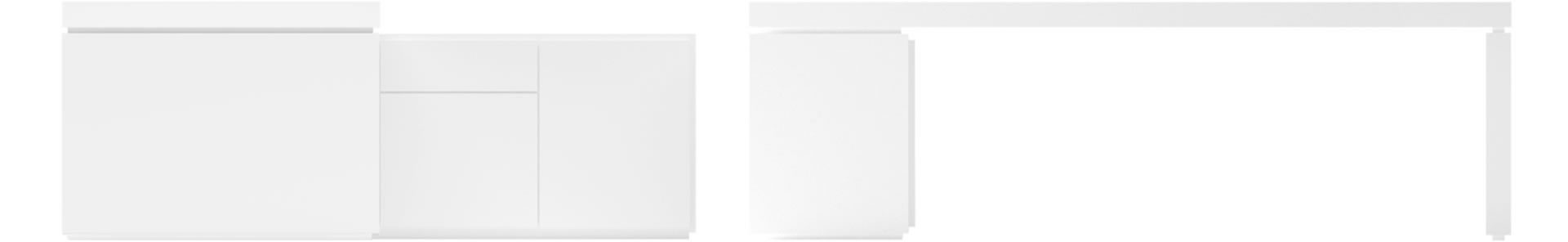 schreibtisch praefectus design lack hochglanz weiss modern minimal designmoebel rechteck 5