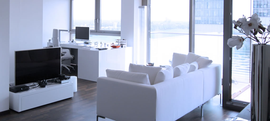 weiss raum architektur hochglanz white room moebel rechteck design 1