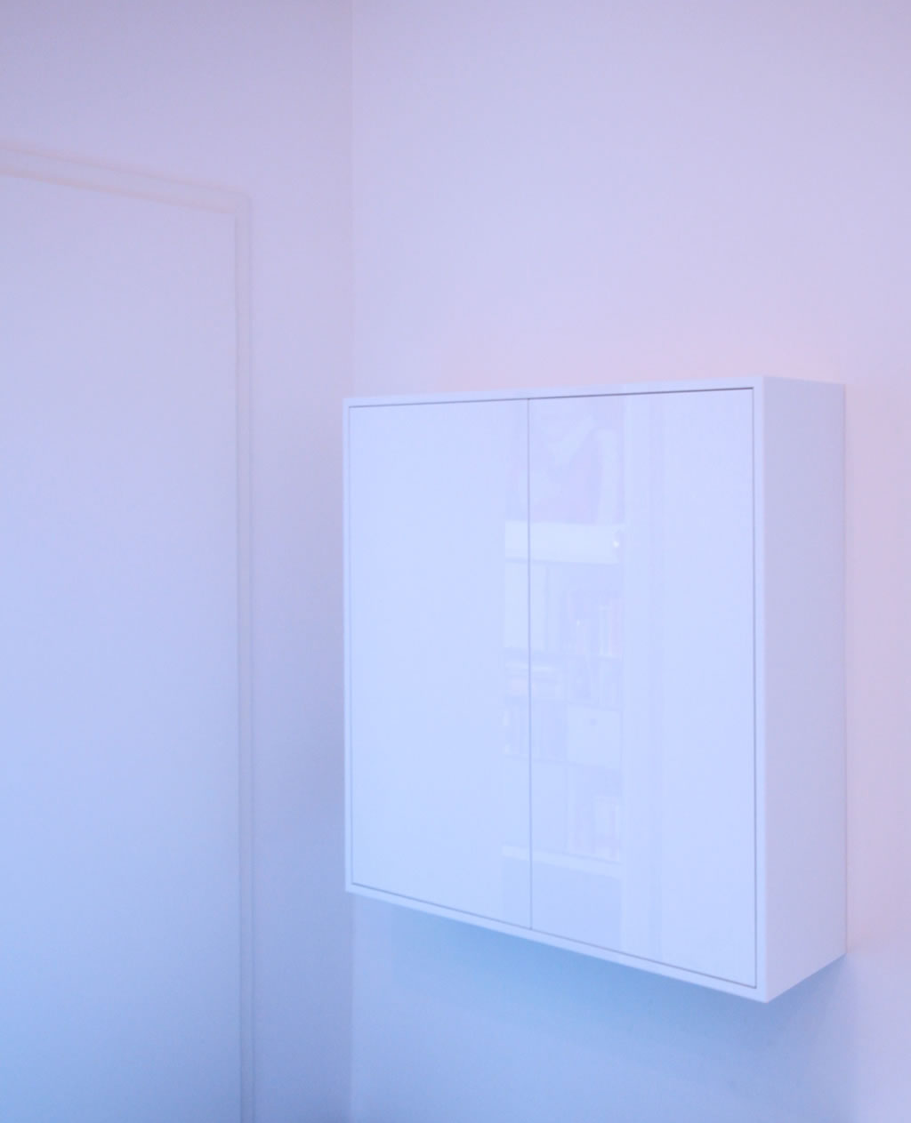 weisse raeume architektur hochglanz white room moebel rechteck design 7