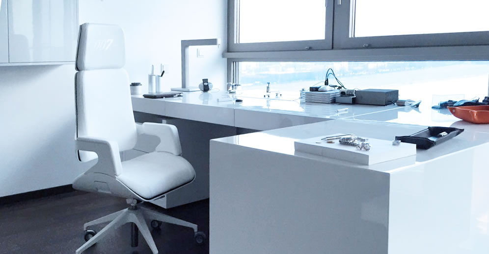 weisse raum architektur hochglanz white room moebel rechteck design 5