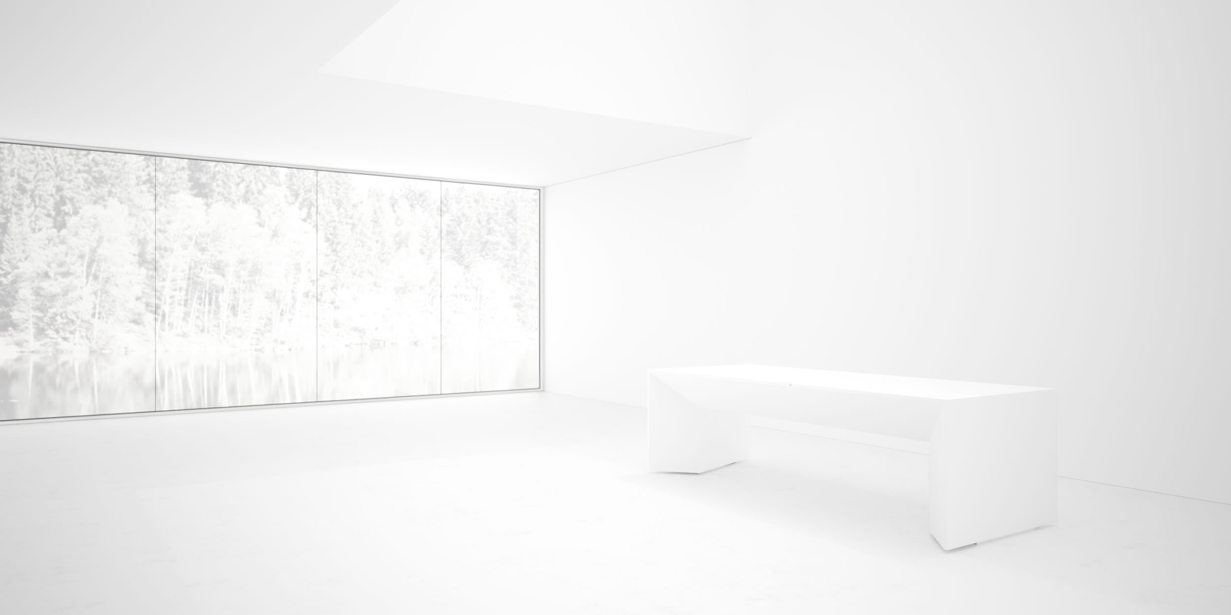 weisser hochglanz schreibtisch fs 89 puristisches design